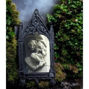 Scary Old Woman Magnet Creeping in the Ceiling Corner Stone Artwork Home Decor